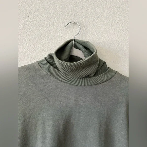 NWT RETROFETE Desreen Asymmetrical Sweater Dress in Army Green Women's Size XS - Picture 5 of 16